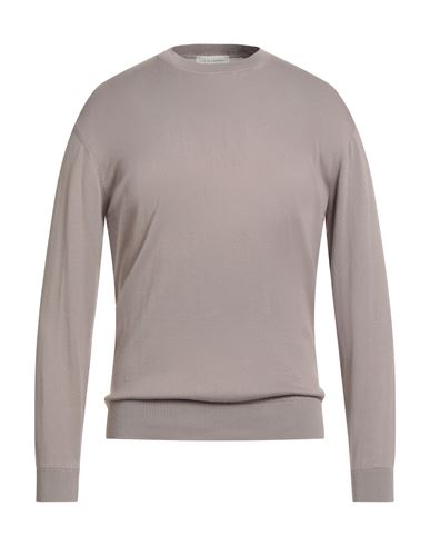 Filippo De Laurentiis Man Sweater Taupe Size 46 Cotton In Gray