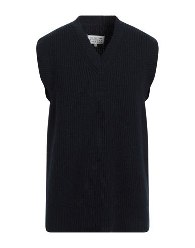 Shop Maison Margiela Man Sweater Navy Blue Size S Wool, Cashmere, Polyamide