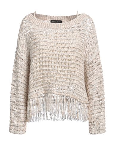 Fabiana Filippi Woman Sweater Beige Size 10 Linen, Mohair Wool, Cotton, Polyester In Neutral