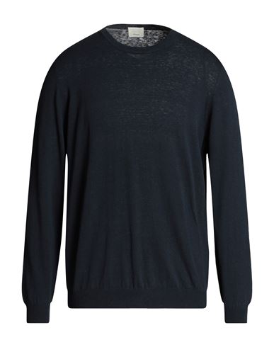 Drumohr Man Sweater Navy Blue Size 44 Organic Cotton, Linen