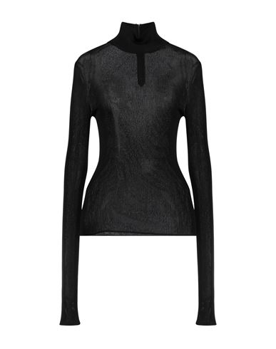 Dolce & Gabbana Woman Turtleneck Black Size 8 Viscose, Polyamide