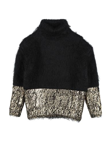 Shop Dolce & Gabbana Toddler Girl Turtleneck Black Size 7 Mohair Wool, Polyamide
