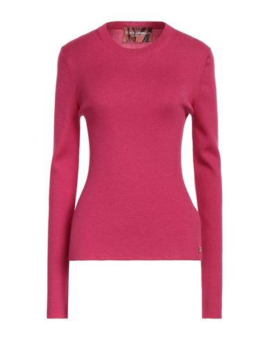 Dolce & Gabbana Woman Sweater Magenta Size 4 Cashmere, Silk