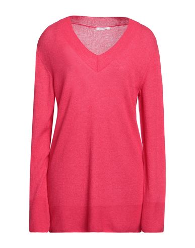 Malo Woman Sweater Fuchsia Size 8 Cashmere, Polyamide In Pink