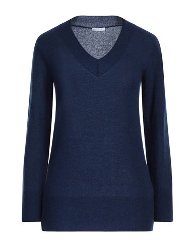 Malo Woman Sweater Midnight Blue Size 2 Cashmere, Polyamide