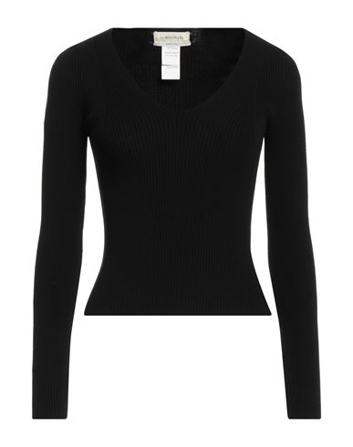 Anna Molinari Woman Sweater Black Size S Viscose, Polyester In White