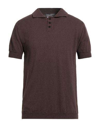 Daniele Fiesoli Man Sweater Brown Size L Organic Cotton, Polyamide In Brown