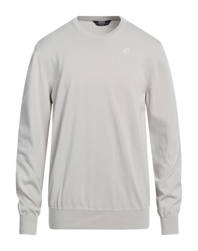 K-way Man Sweater Beige Size Xxl Cotton In Gray