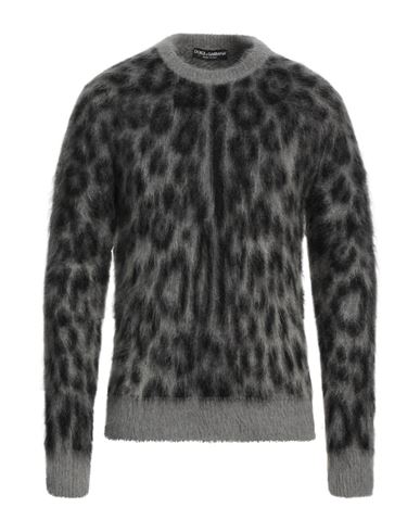 Shop Dolce & Gabbana Man Sweater Grey Size 42 Mohair Wool, Polyamide, Wool