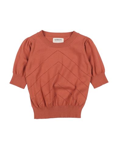 Shop Aymara Toddler Girl Sweater Rust Size 6 Organic Cotton In Red