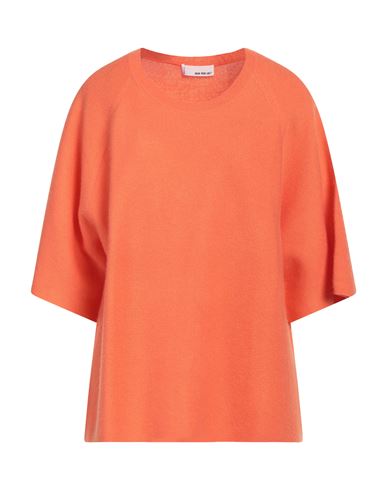 Sem Per Lei Woman Sweater Orange Size 14 Wool, Cashmere