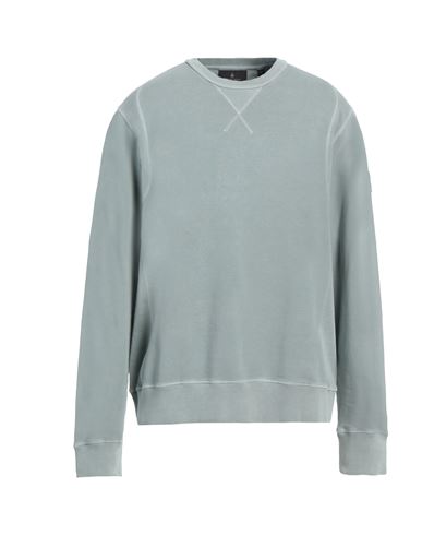 Belstaff Man Sweatshirt Sage Green Size Xxl Cotton, Elastane