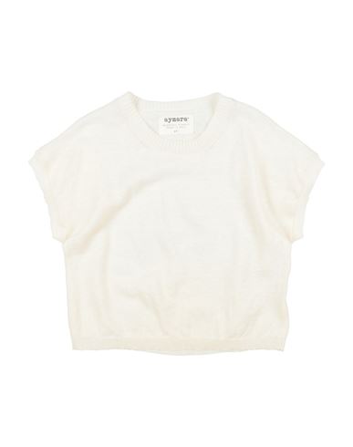 Aymara Toddler Girl Sweater Ivory Size 6 Linen, Cotton In White