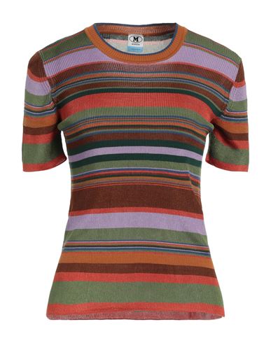 M Missoni Woman Sweater Rust Size 10 Viscose, Cotton In Red