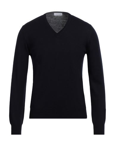Shop Gran Sasso Man Sweater Midnight Blue Size 38 Virgin Wool