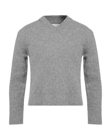 Maison Margiela Man Sweater Light Grey Size Xxl Wool