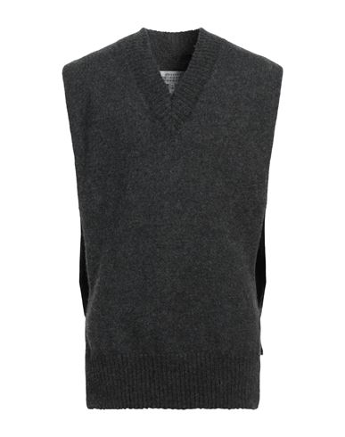 Maison Margiela Man Sweater Steel Grey Size L Wool, Alpaca Wool