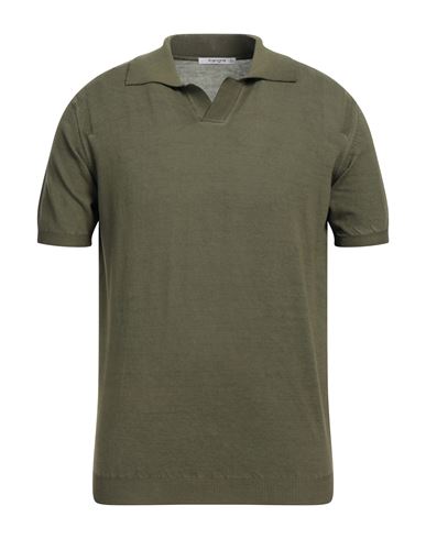 Kangra Man Sweater Military Green Size 46 Cotton