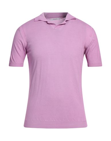 Shop Kangra Man Sweater Mauve Size 42 Cotton In Purple