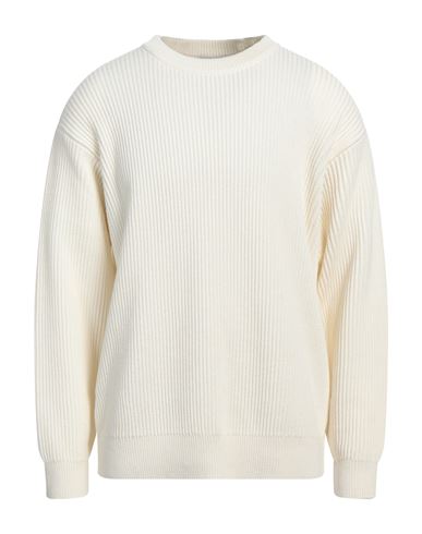 Closed Man Sweater Ivory Size L Wool, Cotton In White