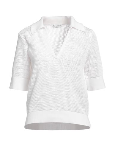 Ballantyne Woman Sweater White Size 8 Cotton
