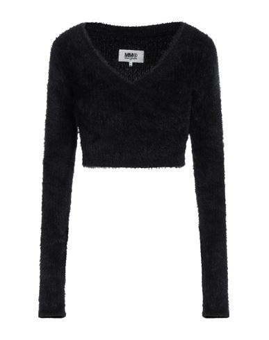 Mm6 Maison Margiela Woman Sweater Black Size M Polyamide, Acrylic
