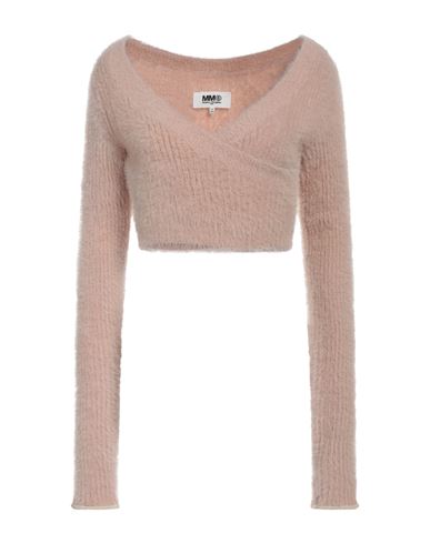 Mm6 Maison Margiela Woman Sweater Blush Size M Polyamide, Acrylic In Pink