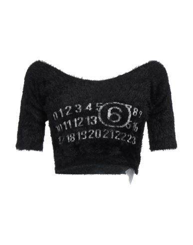 Mm6 Maison Margiela Woman Sweater Black Size S Polyamide, Cotton