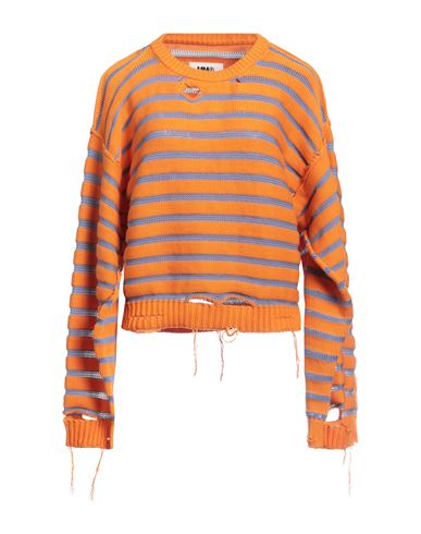 Mm6 Maison Margiela Woman Sweater Orange Size L Cotton