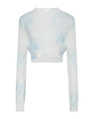 Mm6 Maison Margiela Woman Sweater Sky Blue Size M Acrylic, Polyamide, Mohair Wool, Wool