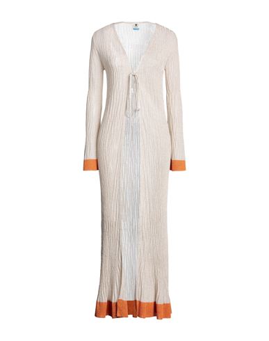 Shop M Missoni Woman Cardigan Beige Size 4 Viscose, Polyester, Polyamide