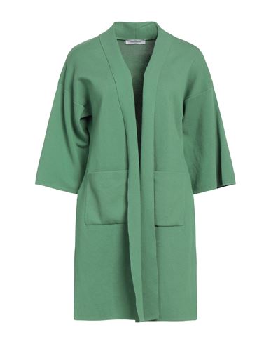 Gran Sasso Woman Cardigan Green Size 10 Cotton