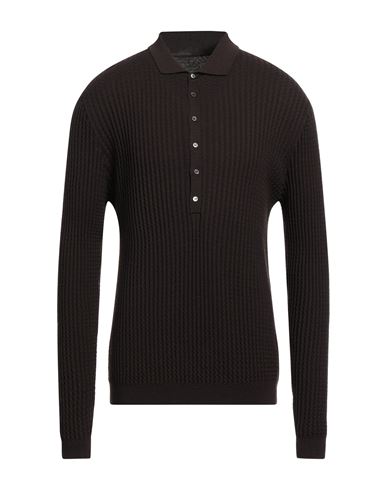 Lardini Man Sweater Dark Brown Size 40 Wool