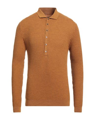 Lardini Man Sweater Mustard Size 40 Wool In Neutral
