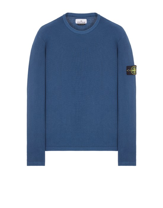 Stone Island Sweater Blue Cotton