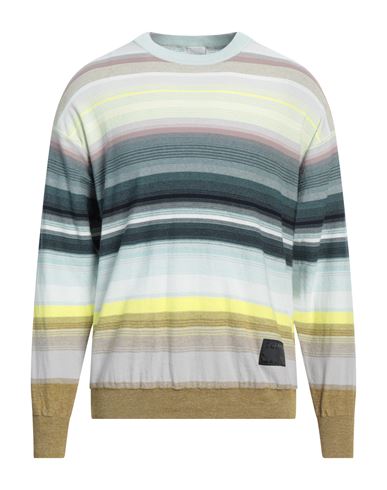 Paul Smith Man Sweater Light Green Size L Organic Cotton, Linen