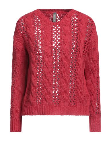 Cristina Gavioli Woman Sweater Red Size Xl Acrylic, Cotton