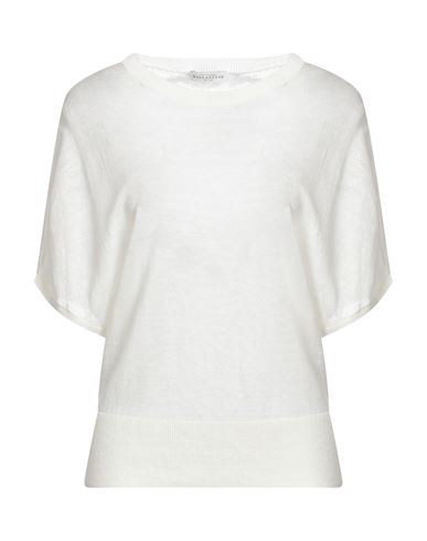 Ballantyne Woman Sweater Ivory Size 10 Linen In White