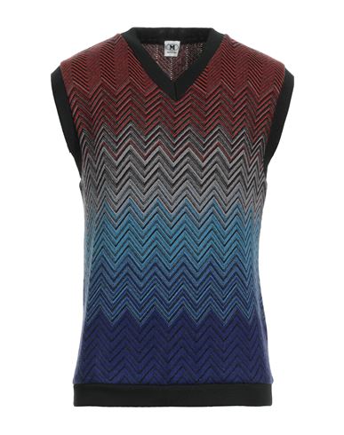 M Missoni Man Sweater Rust Size M Wool, Polyester, Mohair Wool, Polyamide In Red