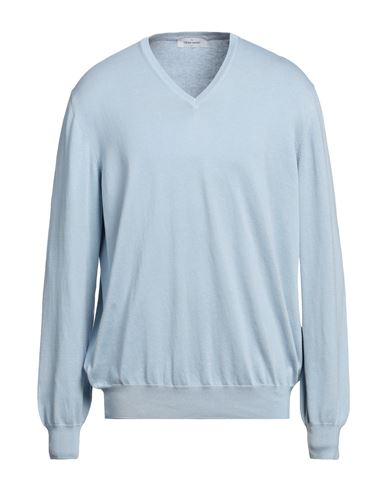 Shop Gran Sasso Man Sweater Light Blue Size 46 Cotton