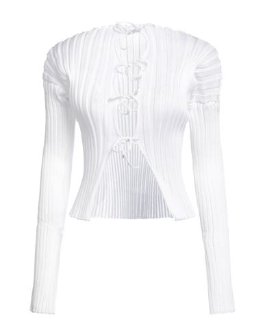 Shop A. Roege Hove Woman Cardigan White Size M/l Cotton, Nylon