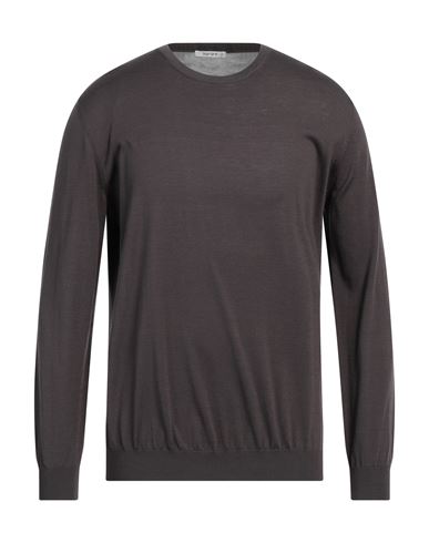 Shop Kangra Man Sweater Lead Size 40 Silk, Cotton In Grey