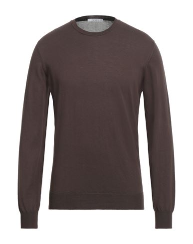 Kangra Man Sweater Dark Brown Size 40 Cotton