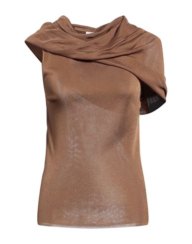 Saint Laurent Woman Sweater Brown Size L Viscose