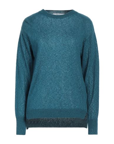 Max Mara Woman Sweater Pastel Blue Size M Polyamide, Cotton, Mohair Wool, Wool