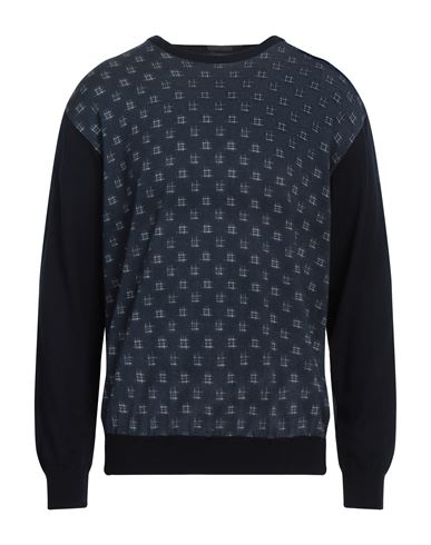 Paul & Shark Man Sweater Slate Blue Size L Virgin Wool