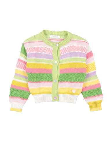 Shop Monnalisa Toddler Girl Cardigan Acid Green Size 7 Cotton