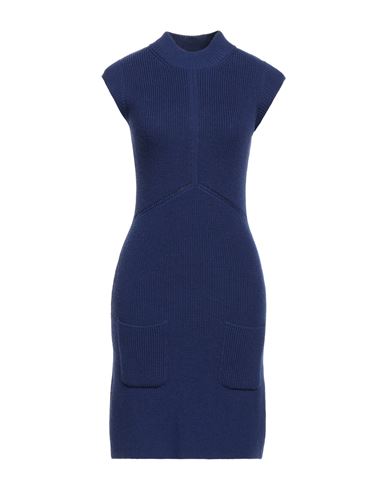 Love Moschino Woman Mini Dress Navy Blue Size 2 Wool, Acrylic