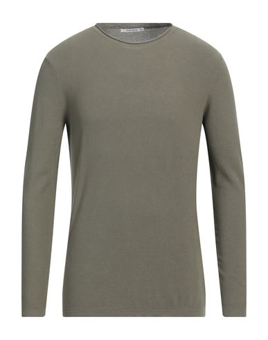 Kangra Man Sweater Military Green Size 42 Cotton