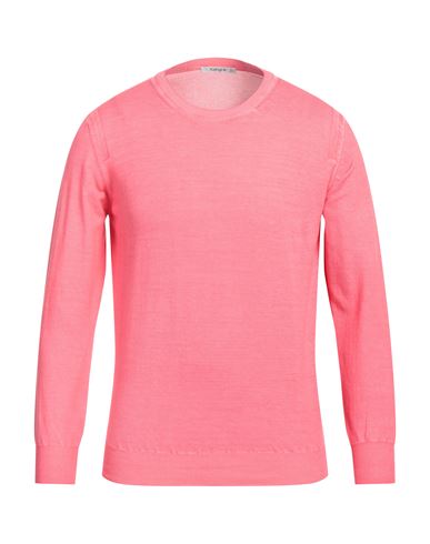Kangra Man Sweater Fuchsia Size 40 Cotton In Pink